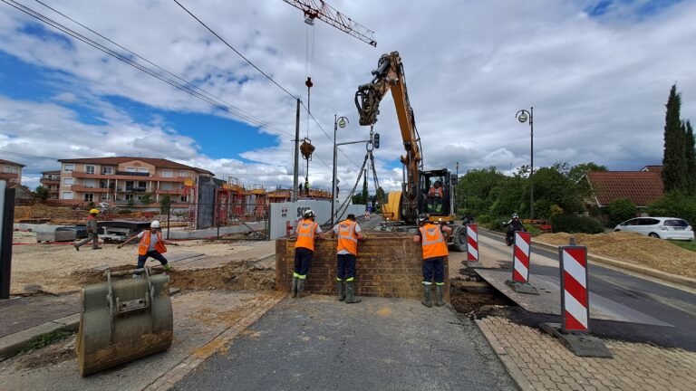 Chantier renouvellement AEP - Péronnas