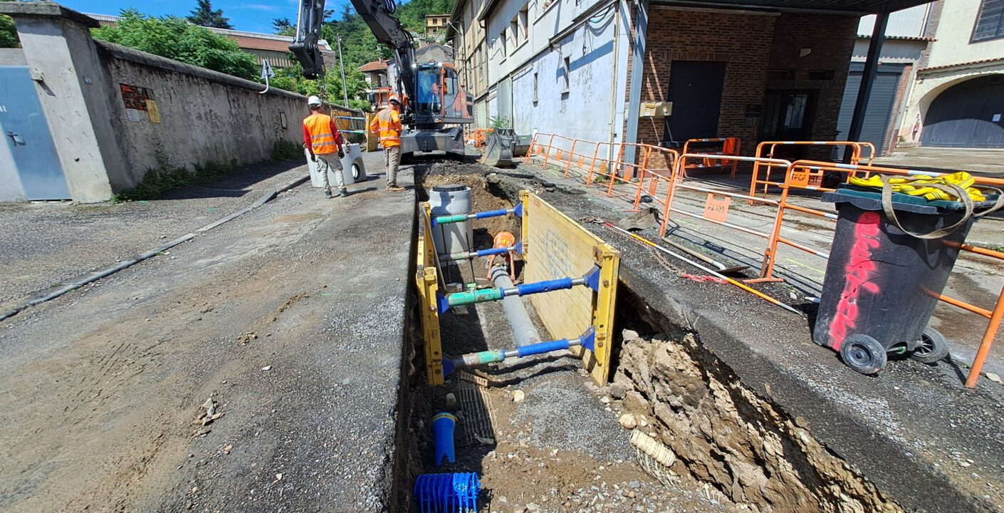 Chantier assainissement – Rue de la République – Saint-Etienne
