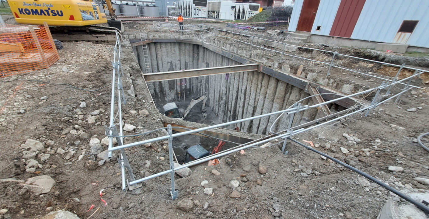 Chantier du bassin de stockage CHU St-Etienne – Hôpital Nord