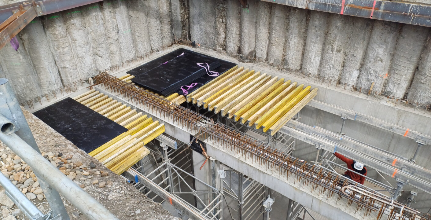Chantier du bassin de stockage CHU St-Etienne – Hôpital Nord