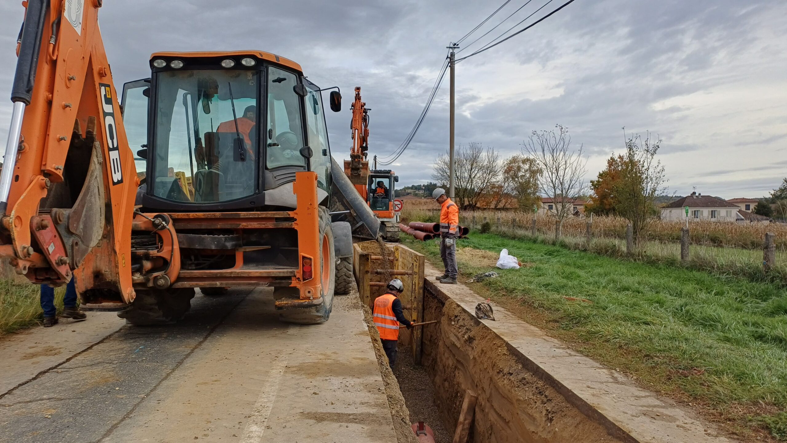 Travaux de renouvellement du réseau d’assainissement à Chuzelles