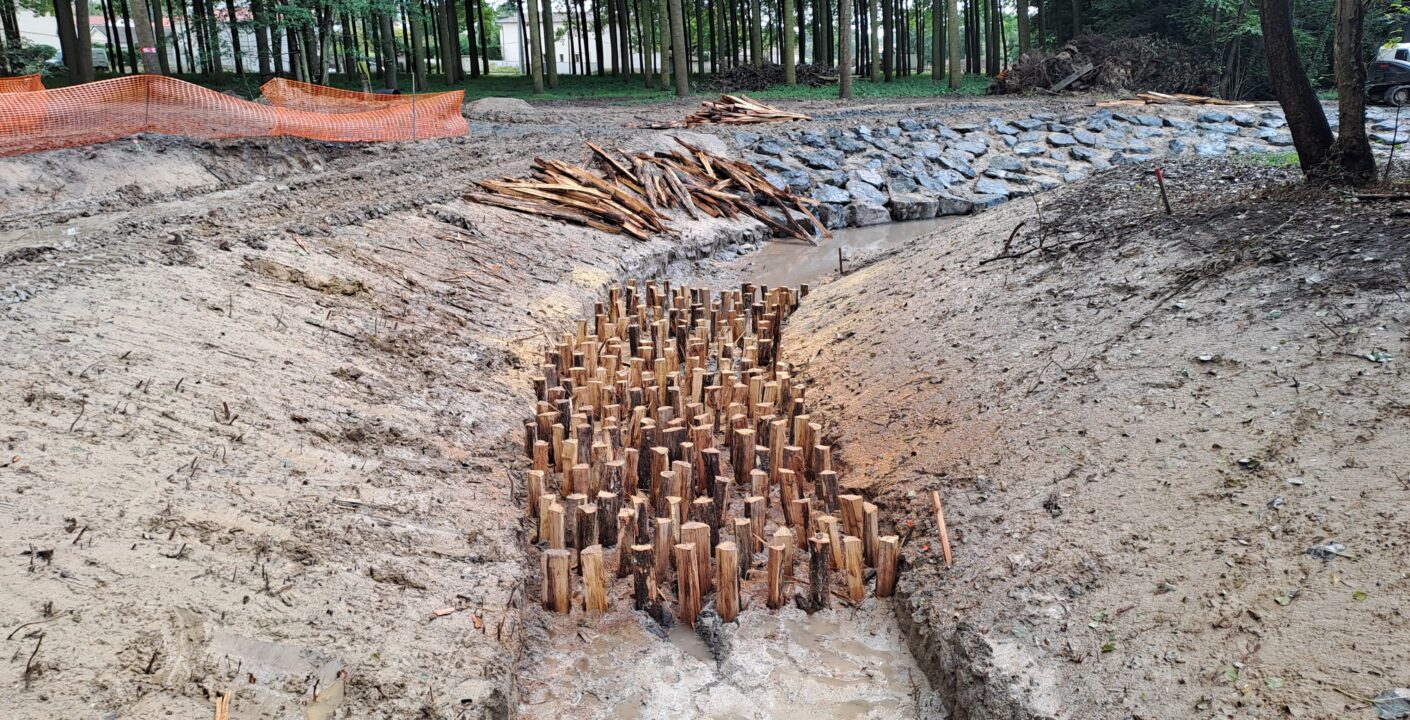 Travaux de restauration de la continuité écologique du seuil de Chantemerle à Saint-Didier de Formans