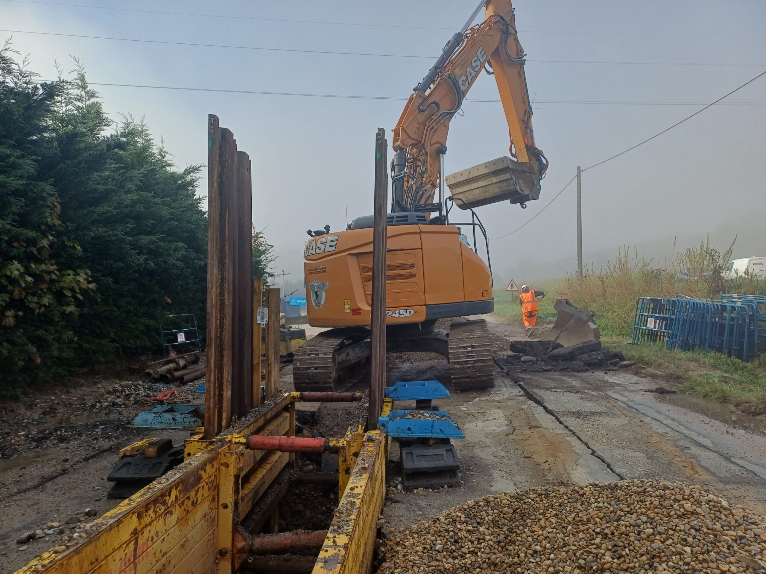 Travaux de renouvellement du réseau d’assainissement à Chuzelles